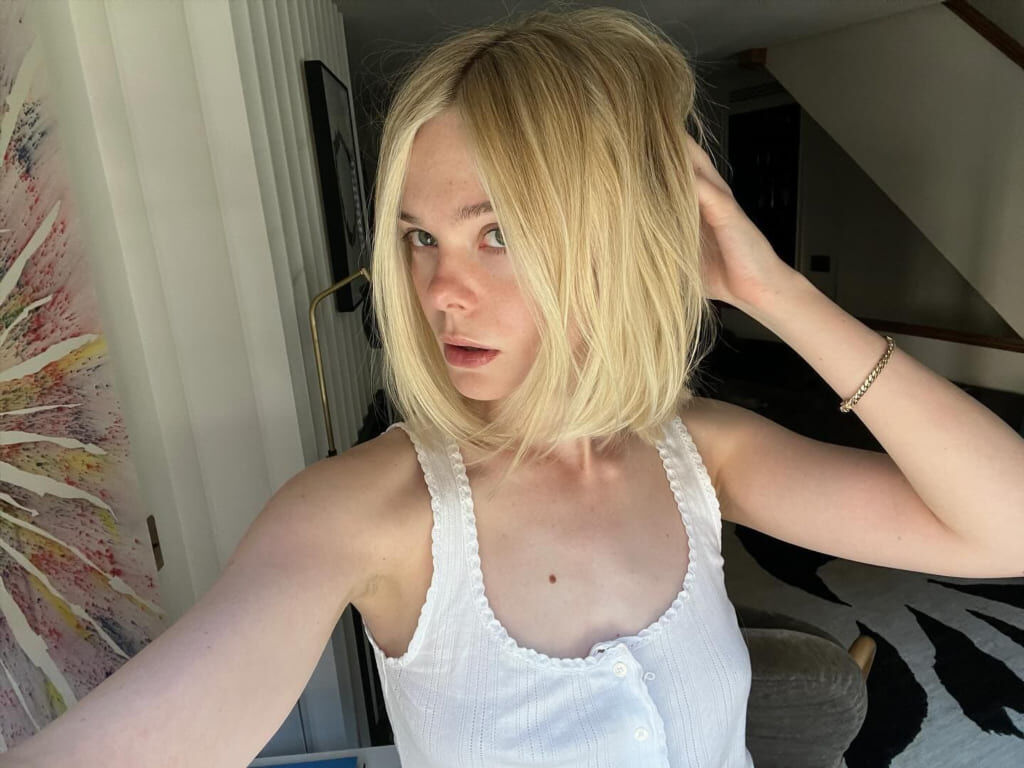 Кадры со съемок Elle Fanning слив фото со съемок